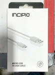 New Incipio Micro-usb To Device Cable 1.8M 6' Ft Charge And Sync Gray Cord. Fixed Price $7.55.