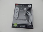 Extension Cord 3-OUTLETS With Surge Protection White/gray New. Fixed Price $34.99.