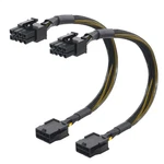 2-PACK 8 Pin Pcie Extension Cable 10 Inches (male To Female, Not For Direct Ps. Fixed Price $18.95.