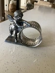 Original Victorian Reed & Barton 1823 Silver Plate Figural Napkin Ring Cherub. Fixed Price $50.00.