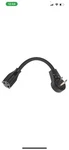 P-A000146N 6" Extension Cord With Flat Rotating Plug Black. Fixed Price $9.00.