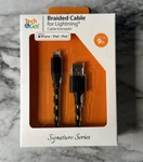 Tech & Go 9FT Usb Braided Charge Cable For Iphone Ipad Ipod New-black Yellow. Fixed Price $5.46.