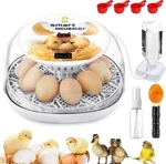 Incubator With Automatic Turning And Humidity Control WHITE-12 Eggs. Fixed Price $70.05.