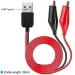 Alligator Clip Usb, Crocodile Clamps Type-a Male Connector Cable Coppe. Fixed Price $5.79.
