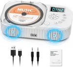 Bluetooth Portable Cd Player Boombox For Car & Home With Dual Speakers, Fm Radio. Fixed Price $49.97.