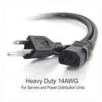 C2G 03131 6FT 14AWG Nema 5-15P 15A IEC320C13 Cord Power Distribution Server Taa. Fixed Price $13.99.