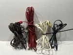 Vintage Mcm 2 Prong Extension Lot - Brown White Red Black Four Cords. Fixed Price $19.95.