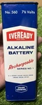 Vintage Eveready 7 1/2 Volt Battery No. 560 Radio Tv Union Carbide F2. Fixed Price $19.99.