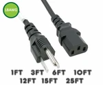 6 10 25 Ft 18AWG Premium 5-15P To C13 15A Pc Power Cord Tv Computer Cable. Fixed Price $8.85.