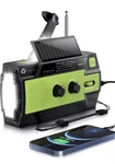 Emergency-radio,puiuisoul 4000MAH Weather Radios With Hand Crank /solar Charging. Fixed Price $19.99.