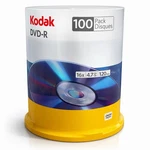 Kodak Dvd-r 100 Pack 16X 4.7GB Blank Discs New Sealed Spindle Cake Box. Fixed Price $19.99.