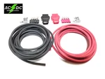 Military Style Battery Terminal 2/0 Gauge Relocation Cable Wire Kit Pick Color. Fixed Price $85.30.