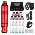 Dragonhawk Atom Rotary Tattoo Pen Red Machine Cartridge Power Supply Kit. Fixed Price $39.95.