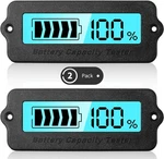 2 Pcs Battery Meter Blue Back-light Capacity Monitor Dc 8-63V Digital In. Fixed Price $37.99.