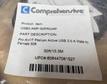 Comprehensive Av/it Plenum Usb-a 3.0 Extension Cable (p/n: USB3AMF50PROAP). Fixed Price $129.19.