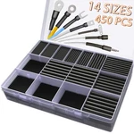 450 Pcs Heat Shrink Tubing Kit 14 Sizes Black Tube Ratio E.... Fixed Price $17.35.