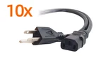 X10 C2G 10FT(3.04M) 18 Awg Universal Power Cord, Nema 5-15P To IEC320C13 #03134. Fixed Price $24.99.