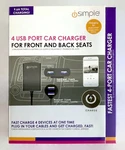 New Isimple Device Rapid Car Charger IS4824 Front & Rear Seat 9.6A. Fixed Price $9.49.