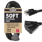 Cablectric 50FT Outdoor Extension Cord With Power Block - 16/3 Black Sjtw C.... Fixed Price $56.04.