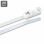 Ancor 199315 14" Natural Mounting Self-cutting Cable Ties 20 Pack. Fixed Price $9.88.