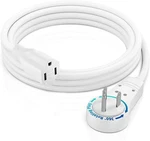 Extension Cord Foot White Flat Plug, 360 Rotating Short Power Single Out. Fixed Price $23.38.