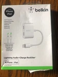 Belkin Audio + Charge Rockstar - For Iphone And Ipad F8J198BTWHT. Fixed Price $18.99.