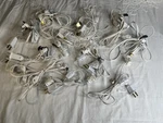 Lot 11 Power Light Cord 125V Adaptor Village House White Christmas Display. Fixed Price $55.00.