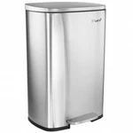 Elama 50 LITER/13 Gallon Rectangular Stainless Steel Step Trash Bin With Slow. Fixed Price $77.96.