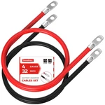 Aweltec 4 Awg 32-INCH Pure Copper Battery Inverter Cables Red And Black. Fixed Price $12.34.