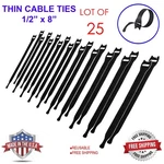 Velcro Brand One-wrap Thin Ties Cable Cord Organizer Reusable Straps 25 Pcs. Fixed Price $9.75.
