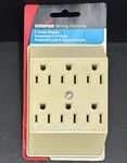 Cooper C1146V 6-OUTLET Grounding Tap, Ivory. Fixed Price $9.99.