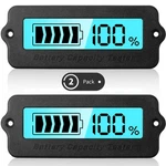 2 Pcs Battery Meter Blue Back-light Capacity Monitor Dc 8-63V Digital. Fixed Price $31.85.