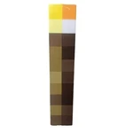 Think Geek Minecraft 11" Light-up Carry And Wall Mount Torch Read. Fixed Price $12.00.