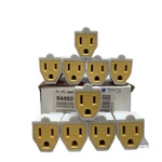 Cooper Wiring SA993A White 351B Connectors 15A-125V 10-PACK Outlet 5-15 Nema. Fixed Price $49.99.