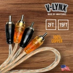 Vlynx 2FT 15 100% Copper Rca Male Stereo Audio Cable Cord Plug Flexible. Fixed Price $6.89.