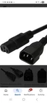Lot Of 7 Extreme Networks 10100 Power Cord Ext., 15A, C14,C15. Fixed Price $100.00.