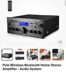 Pyle Wireless Bluetooth Home Stereo Amplifier - Audio System. Fixed Price $82.00.