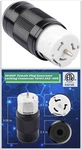 Amp Generator Nema SS2-50R Female Twist Lock Connector -125/250V Plug W3. Fixed Price $18.99.