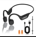 Lobkin Bone Conduction Bluetooth Wireless Headphones IPX6 Sweatproof Black. Fixed Price $60.00.