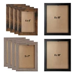Megachef 10 Piece Assorted Wood Picture Frame Set In Black And Brown. Fixed Price $40.70.