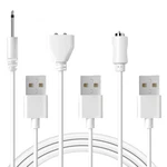3PACK Dc Charging Cable Set: 2.5MM Massager Charger 6MM 2.7 Feet, White. Fixed Price $14.24.