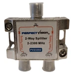 2-WAY All Port Power Passing 2-2300-MHZ Splitter Perfect Vision PV23302. Fixed Price $42.92.