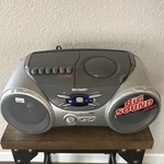 Sharp QT-CD210 Portable Cd/tape Stereo System W/power Cord, Tested Works Great. Fixed Price $29.99.