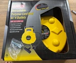 Bayco SL-8904 Retractable Polymer Cord Reel W/ Outlets 50 Ft. 12/3 Yellow New. Fixed Price $109.99.