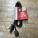 Radioshack 6FT 2-SLOT Polarized Power Cord Cat. No. 15-012 New Old Stock. Fixed Price $8.50.