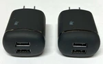 Lot Of (2) Just Wireless 3.4 Amp Dual Usb Port Wall Charger - Black. Fixed Price $10.88.