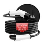 21FT Tesla Extension Cord 50A 240V, Heavy Duty Waterproof Ev Charging Extensi.... Fixed Price $289.05.
