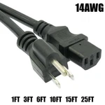 25FT Foot 14AWG Premium 5-15P C13 Pc Tv Monitor Computer Power Cord Cable. Fixed Price $28.95.