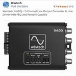 Wavtech Link Dq Car Audio Line Output Converter Driver Parametric Eq New. Fixed Price $105.00.