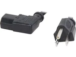 C2G 27909 18 Awg Universal Right Angle Power Cord Nema 5-15P To IEC320C13R,. Fixed Price $13.49.